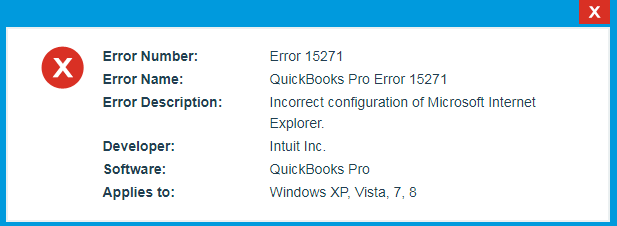 Error 15271 Quickbooks
